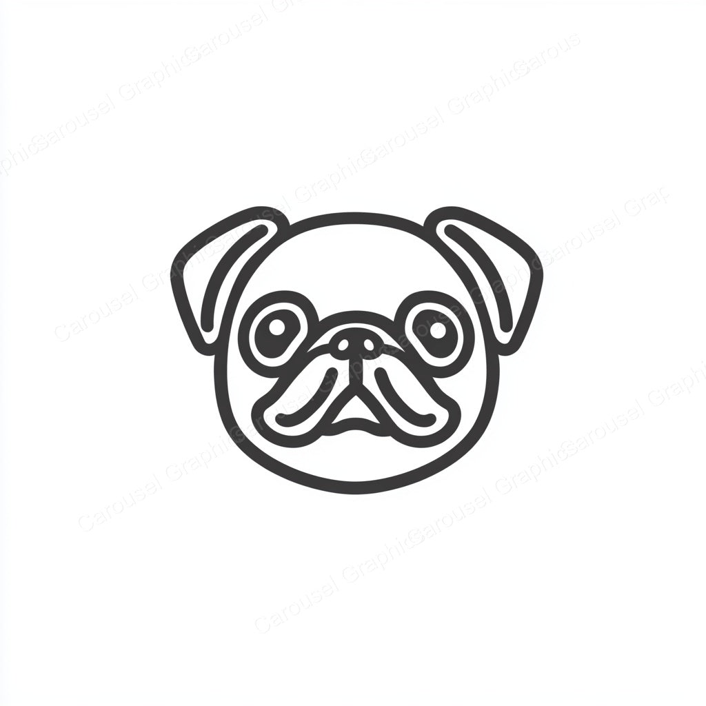 Pug Vector Graphic preview