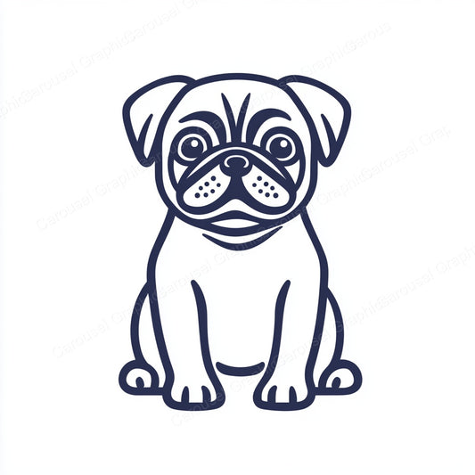 Pug Vector Graphic preview