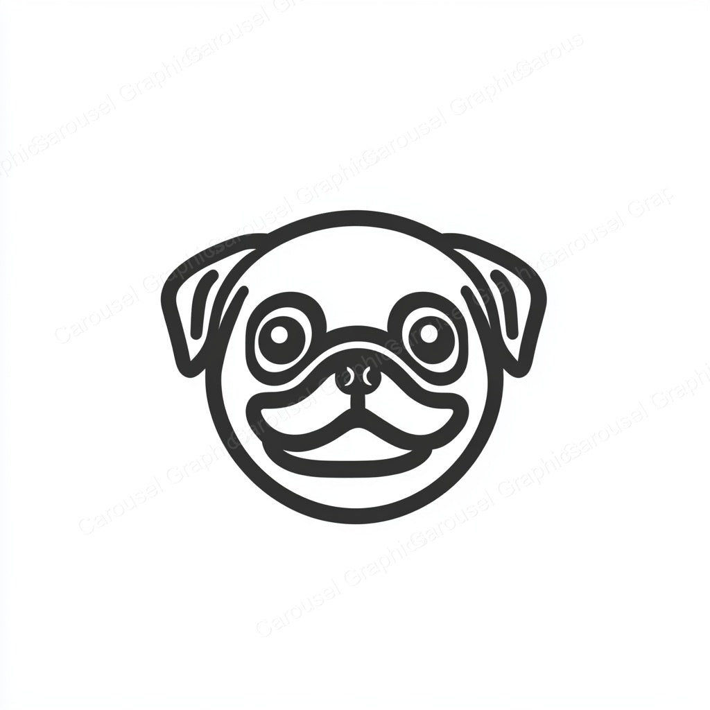 Pug Vector Graphic preview
