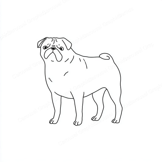 Pug Vector Graphic preview