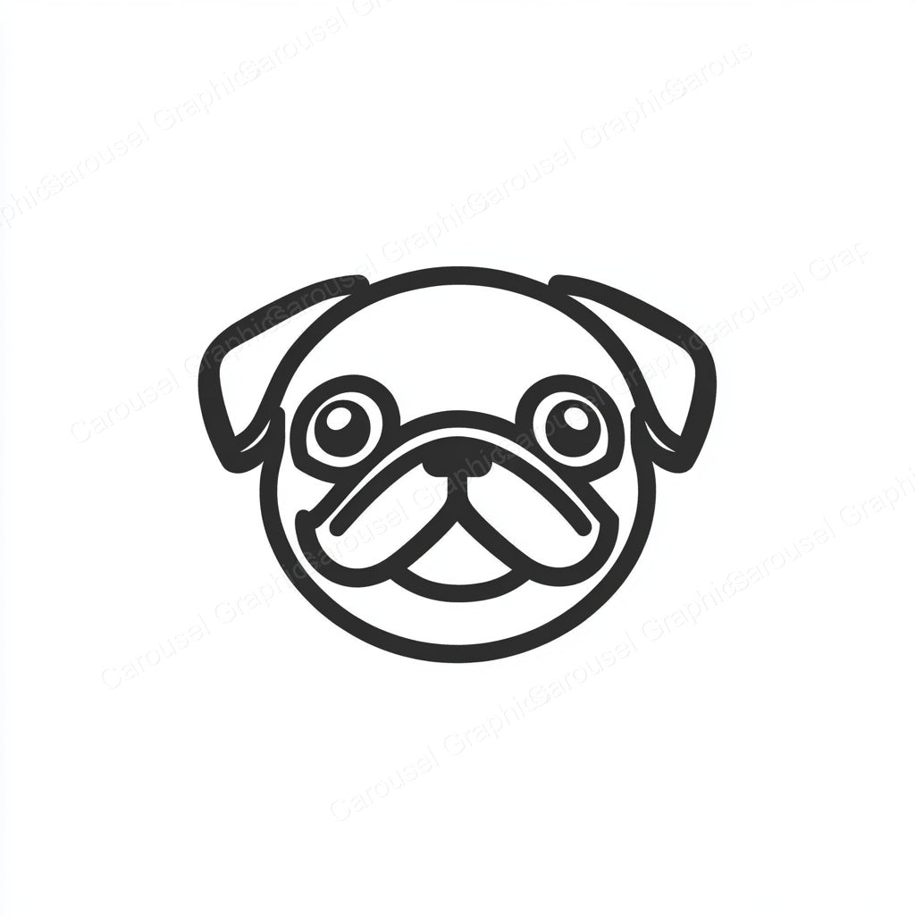 Pug Vector Graphic preview