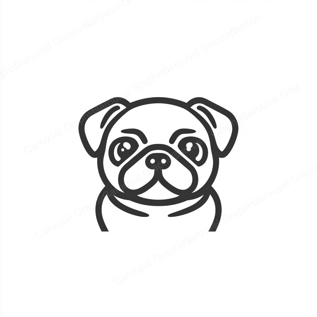 Pug Vector Graphic preview