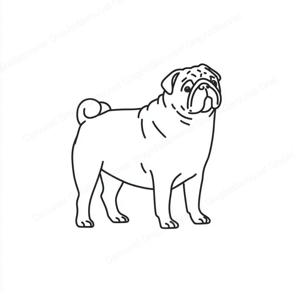 Pug Vector Graphic preview