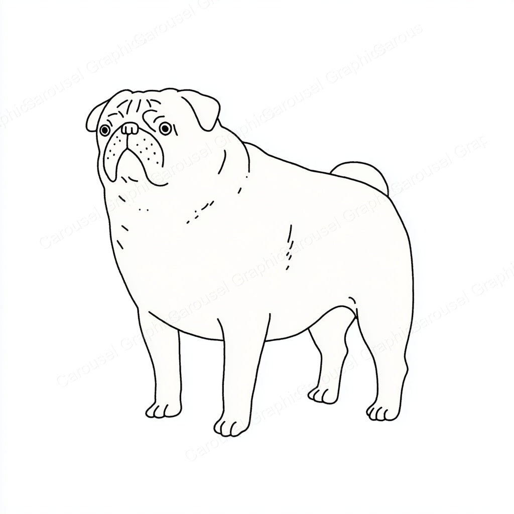 Pug Vector Graphic preview
