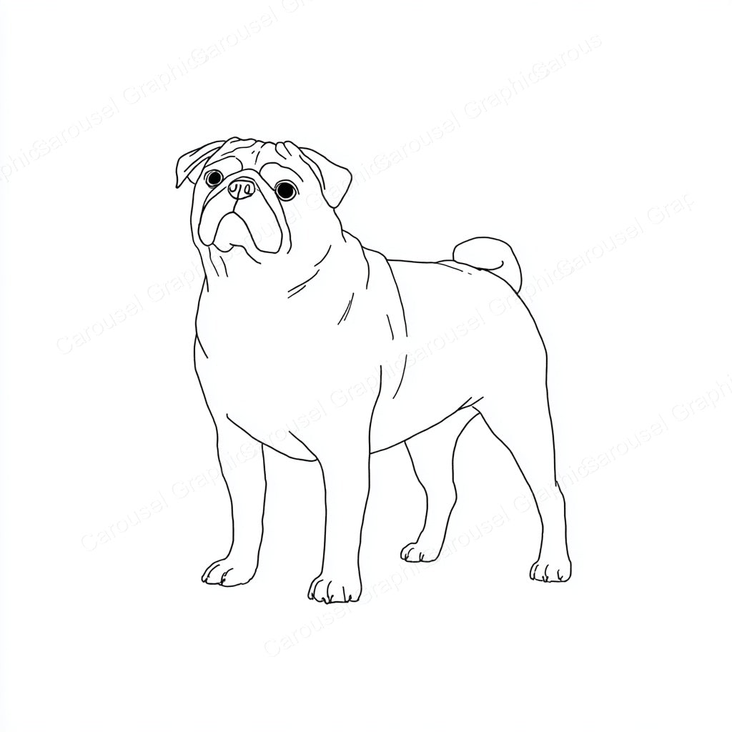 Pug Vector Graphic preview