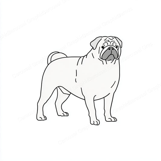 Pug Vector Graphic preview