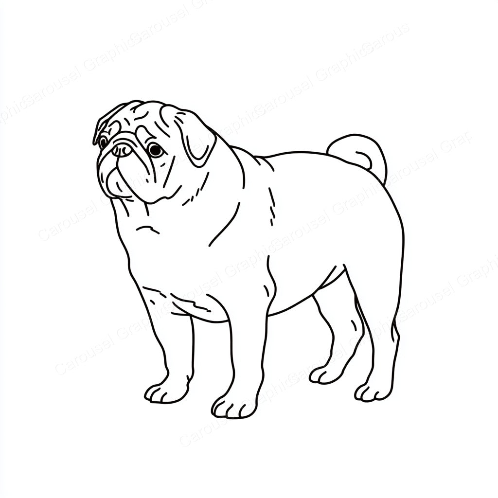 Pug Vector Graphic preview