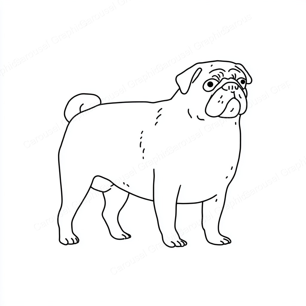 Pug Vector Graphic preview