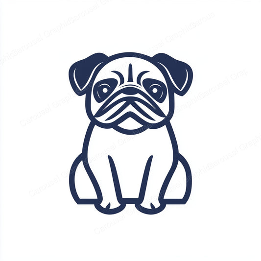 Pug Vector Graphic preview
