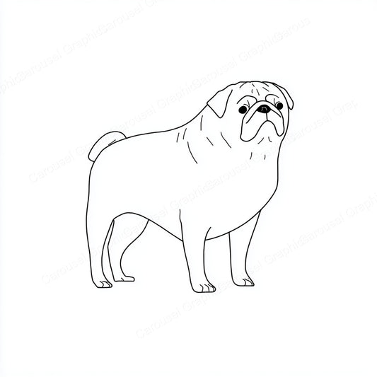 Pug Vector Graphic preview