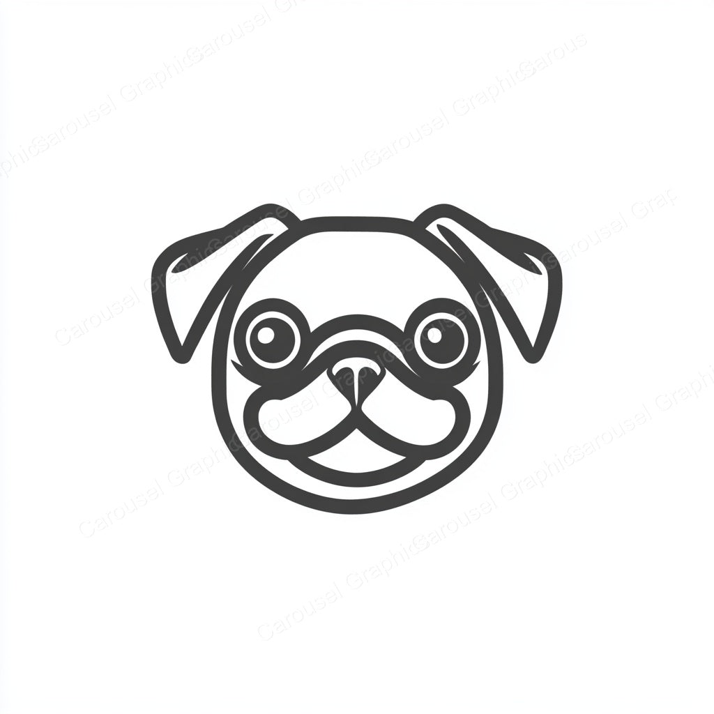 Pug Vector Graphic preview