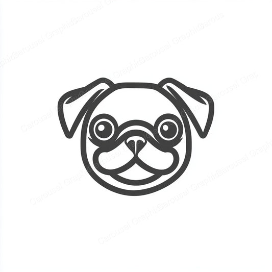 Pug Vector Graphic preview