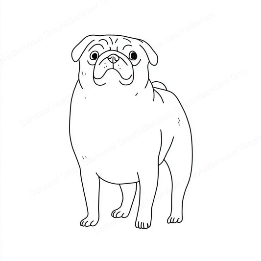 Pug Vector Graphic preview