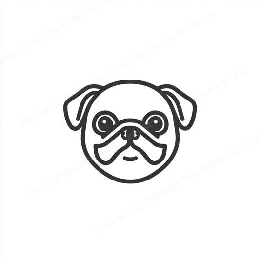 Pug Vector Graphic preview