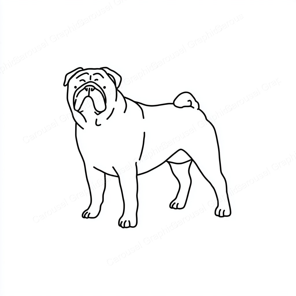 Pug Vector Graphic preview