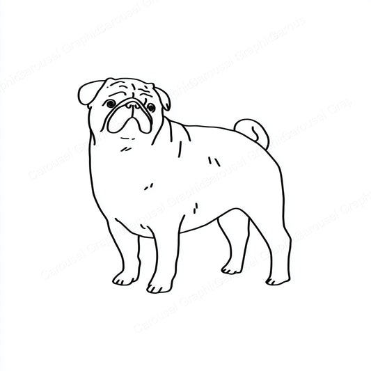 Pug Vector Graphic preview
