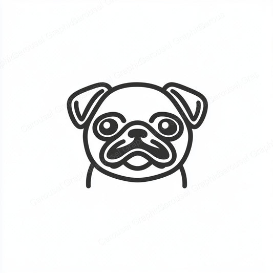 Pug Vector Graphic preview