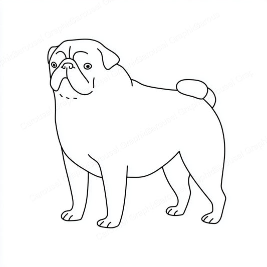 Pug Vector Graphic preview