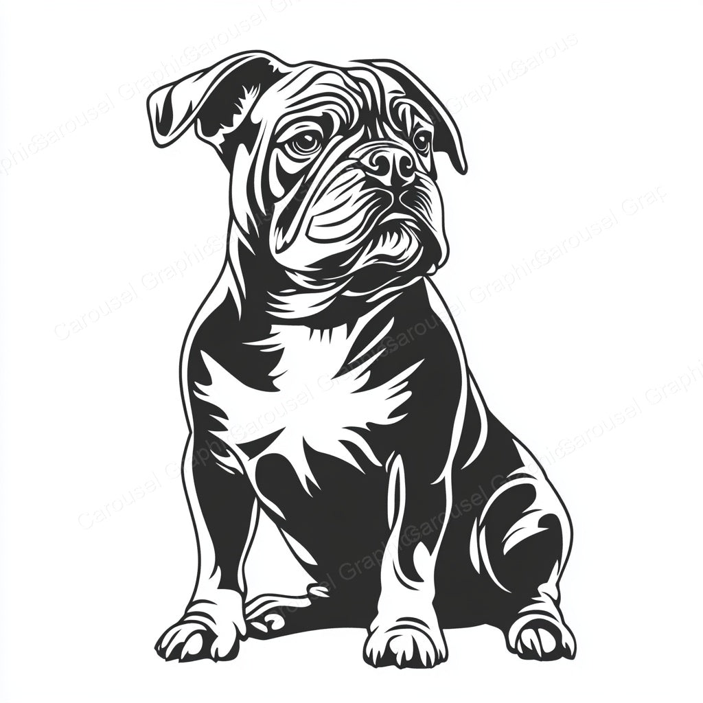 Bulldog Vector Graphic preview