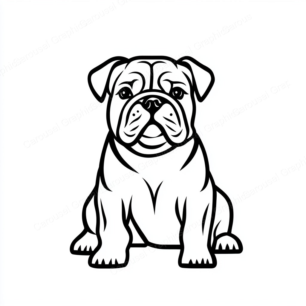 Bulldog Vector Graphic preview