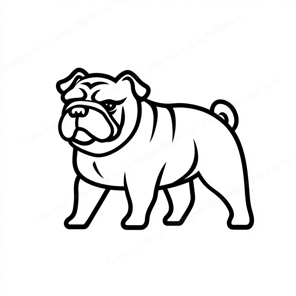 Bulldog Vector Graphic preview