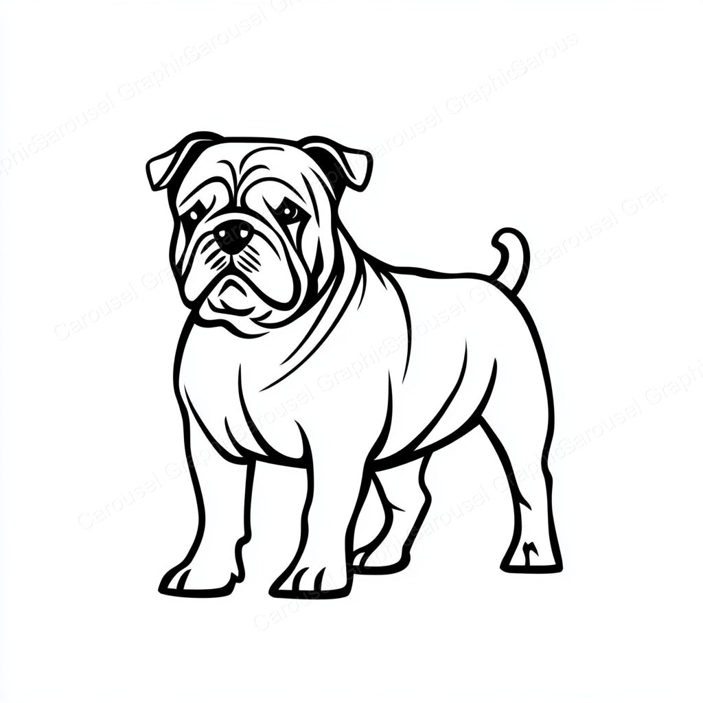 Bulldog Vector Graphic preview