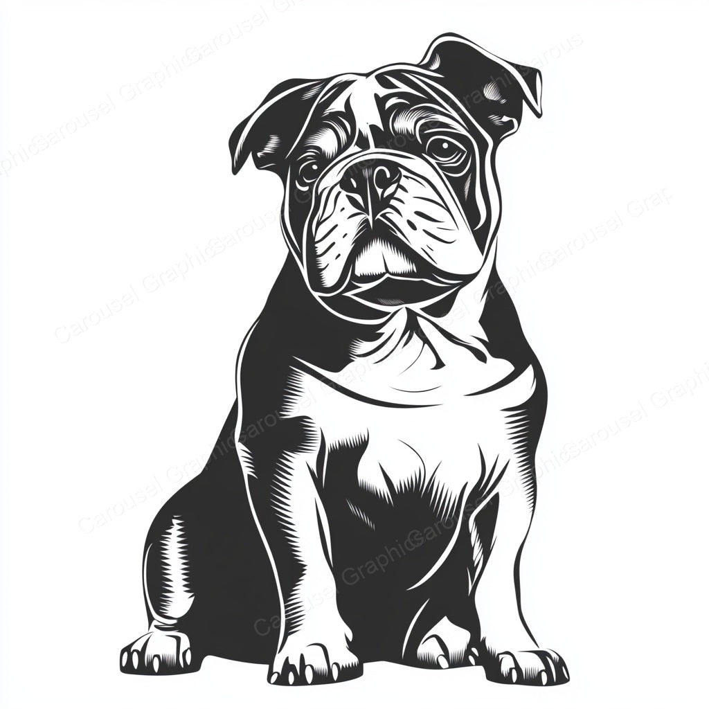 Bulldog Vector Graphic preview