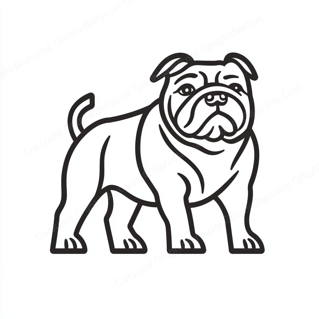 Bulldog Vector Graphic preview
