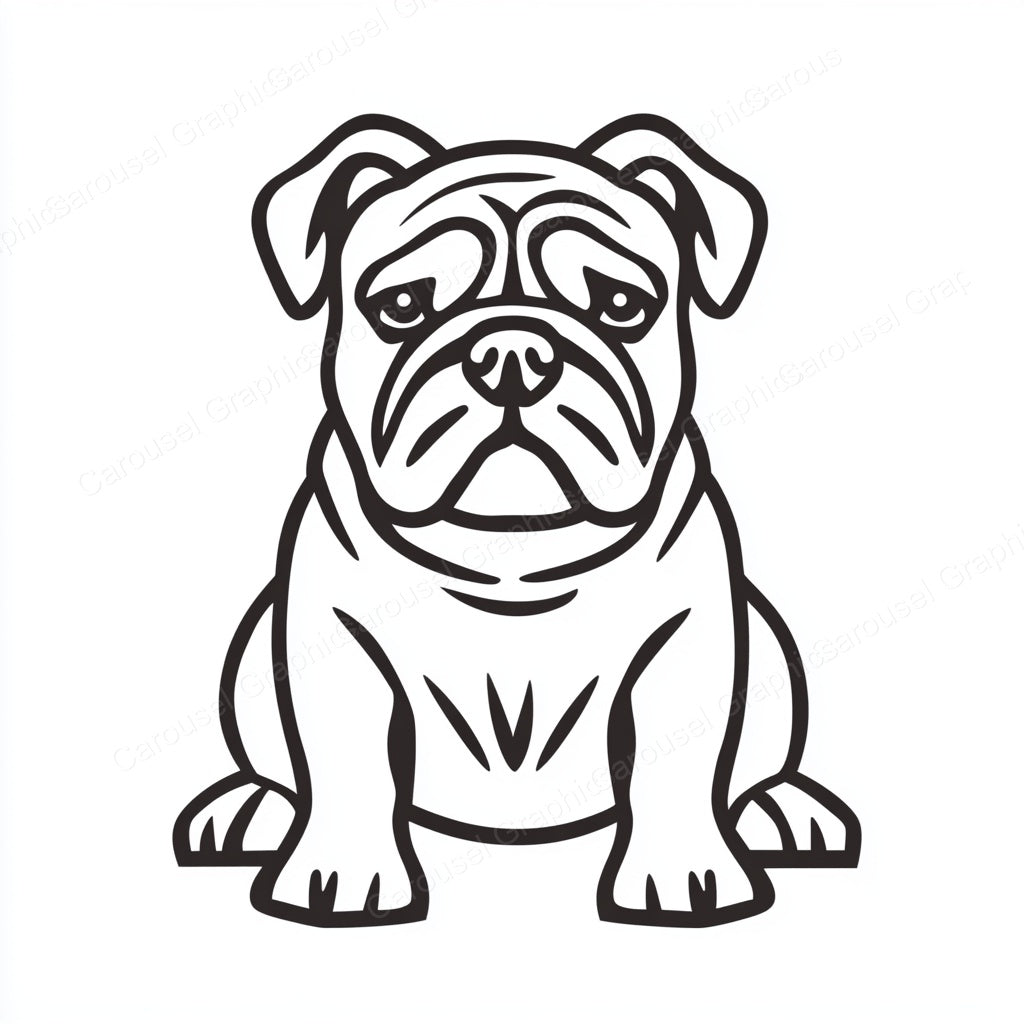 Bulldog Vector Graphic preview