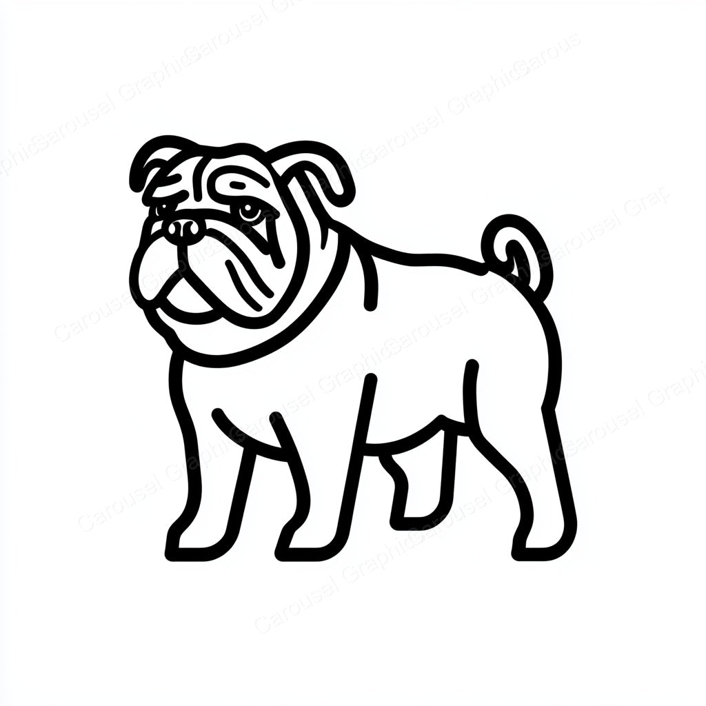 Bulldog Vector Graphic preview