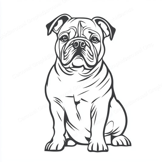 Bulldog Vector Graphic preview