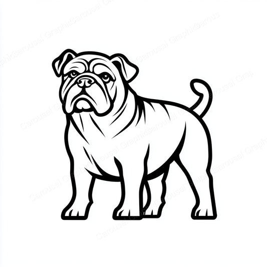 Bulldog Vector Graphic preview