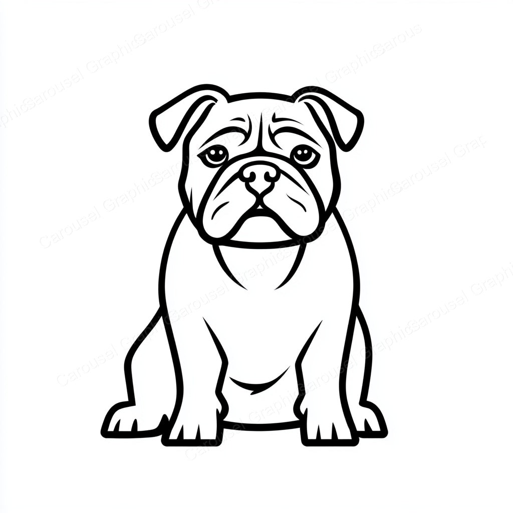 Bulldog Vector Graphic preview