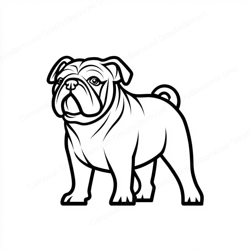 Bulldog Vector Graphic preview