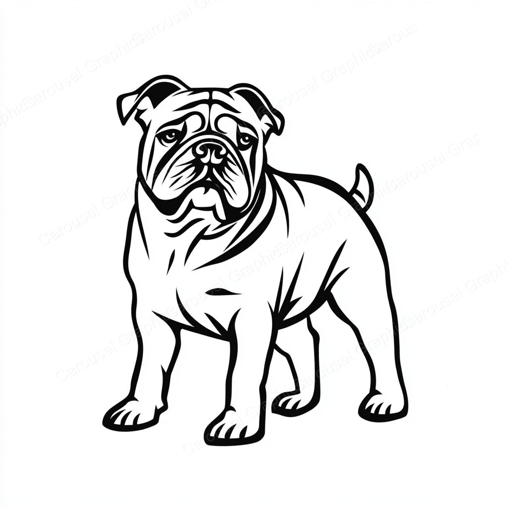 Bulldog Vector Graphic preview
