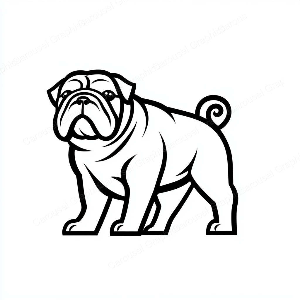 Bulldog Vector Graphic preview