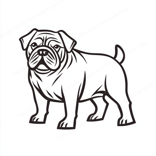 Bulldog Vector Graphic preview