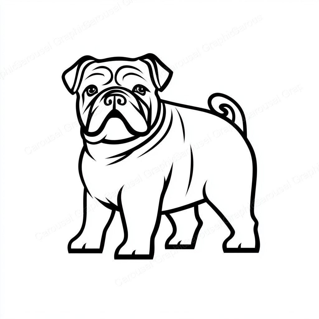 Bulldog Vector Graphic preview