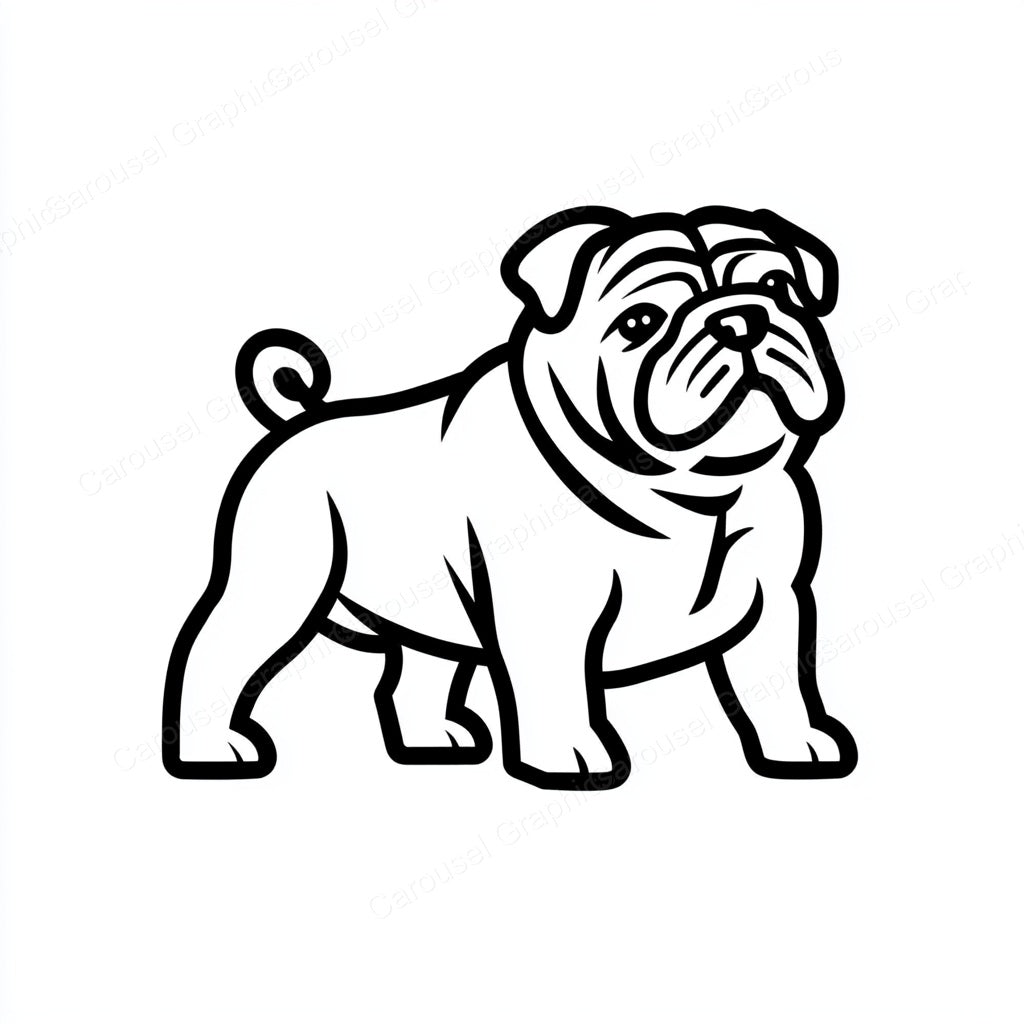 Bulldog Vector Graphic preview