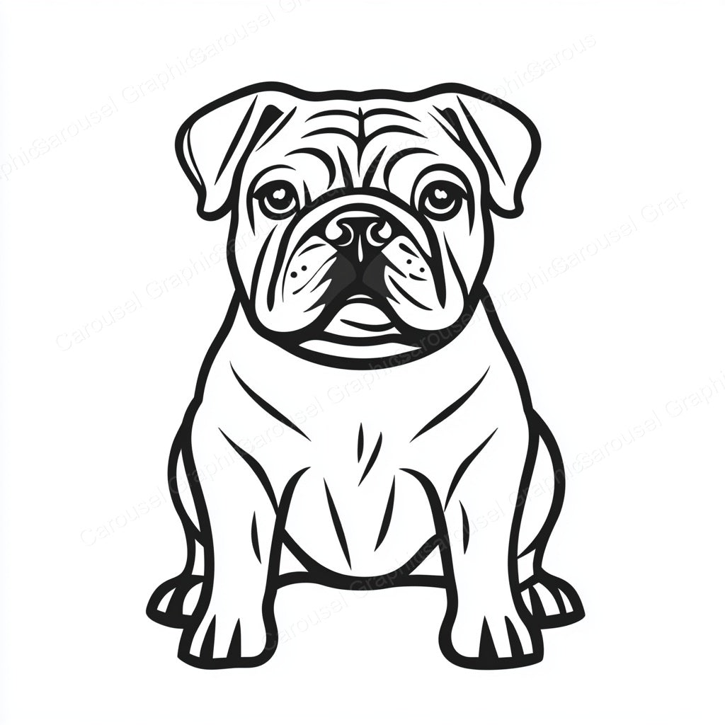 Bulldog Vector Graphic preview