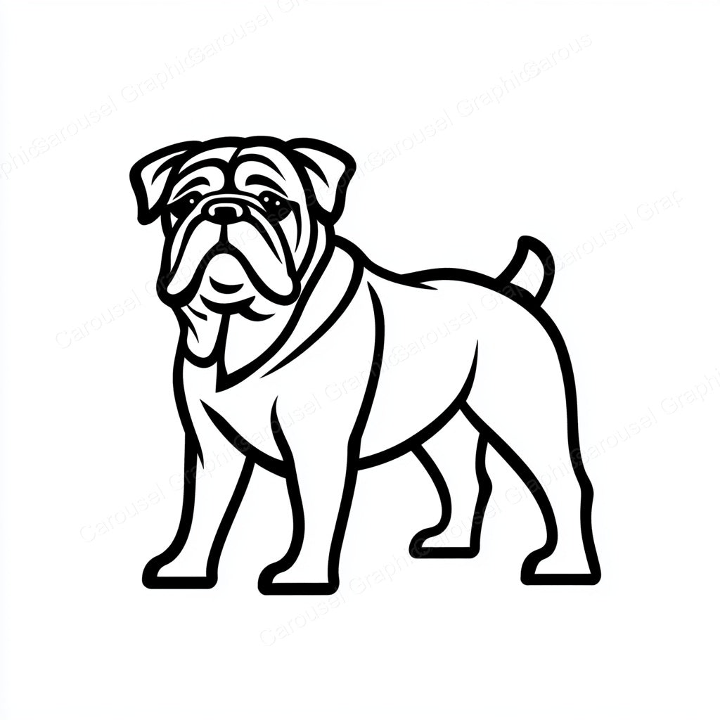 Bulldog Vector Graphic preview