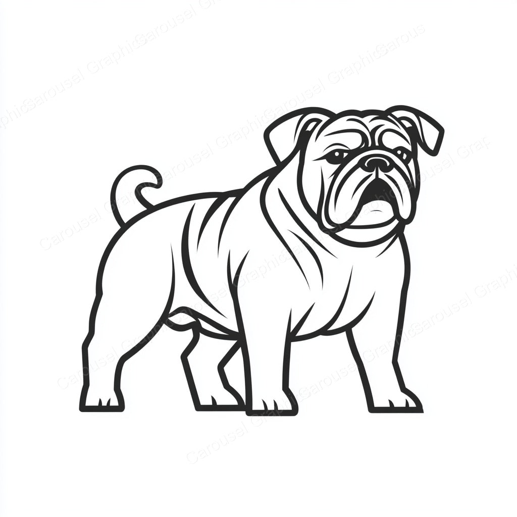 Bulldog Vector Graphic preview