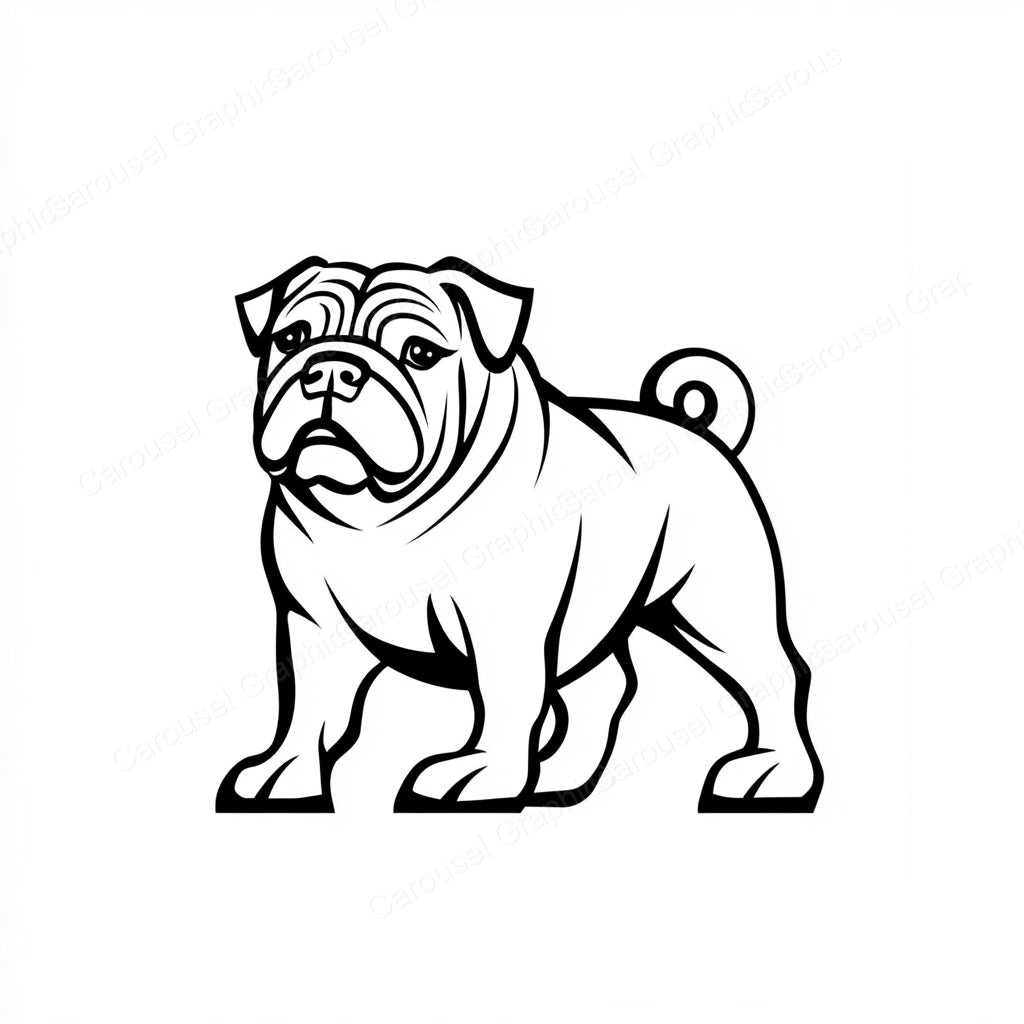 Bulldog Vector Graphic preview