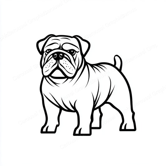 Bulldog Vector Graphic preview