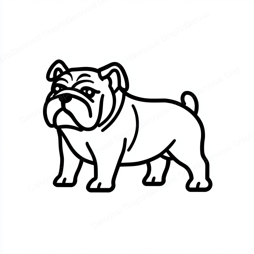 Bulldog Vector Graphic preview