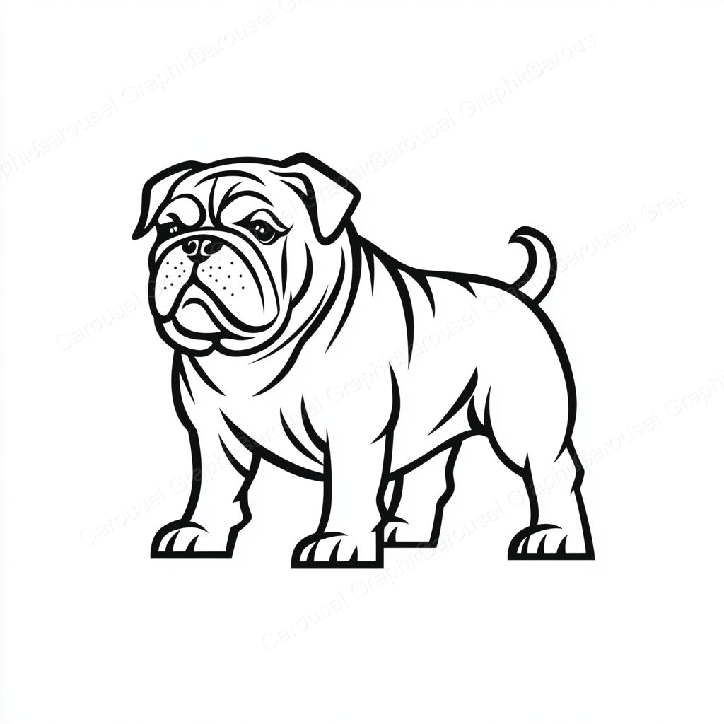 Bulldog Vector Graphic preview