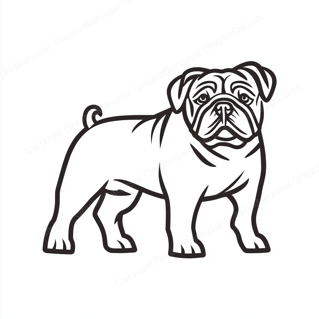 Bulldog Vector Graphic preview