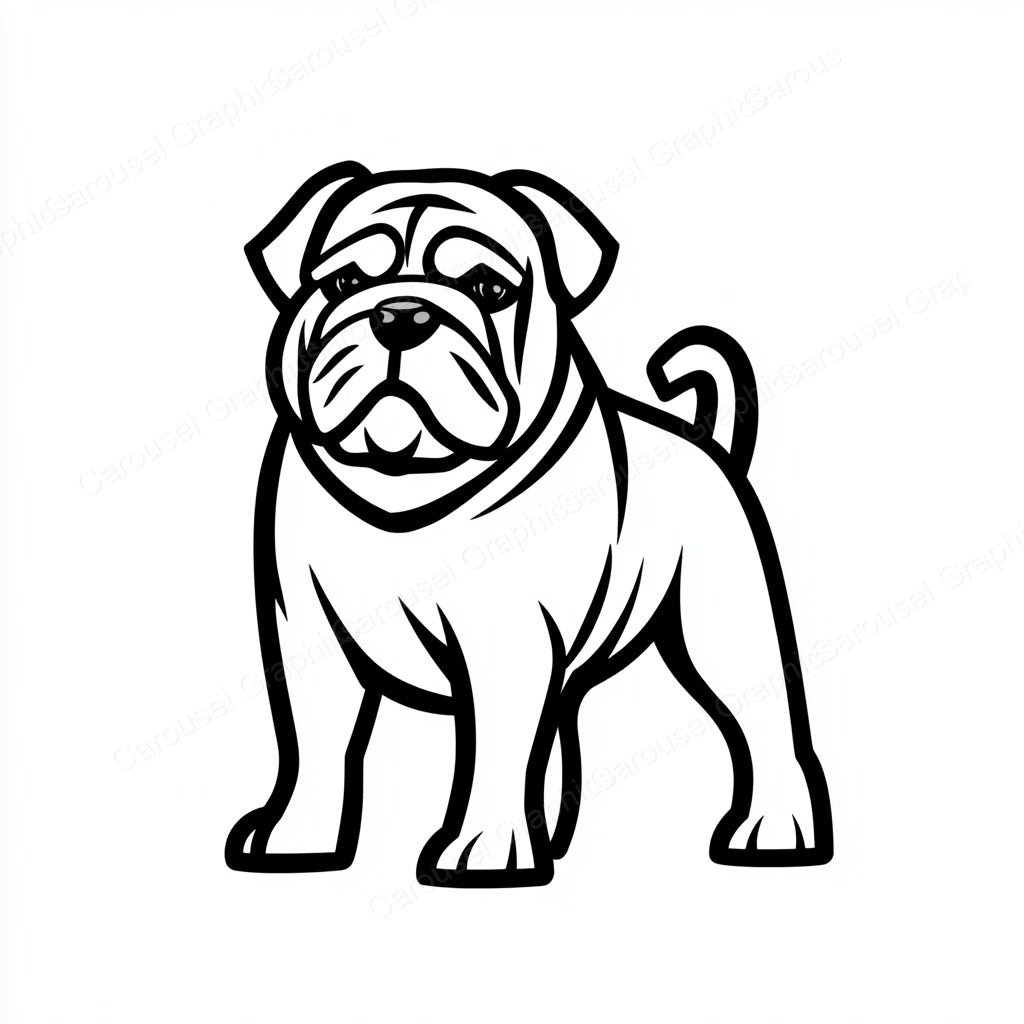 Bulldog Vector Graphic preview