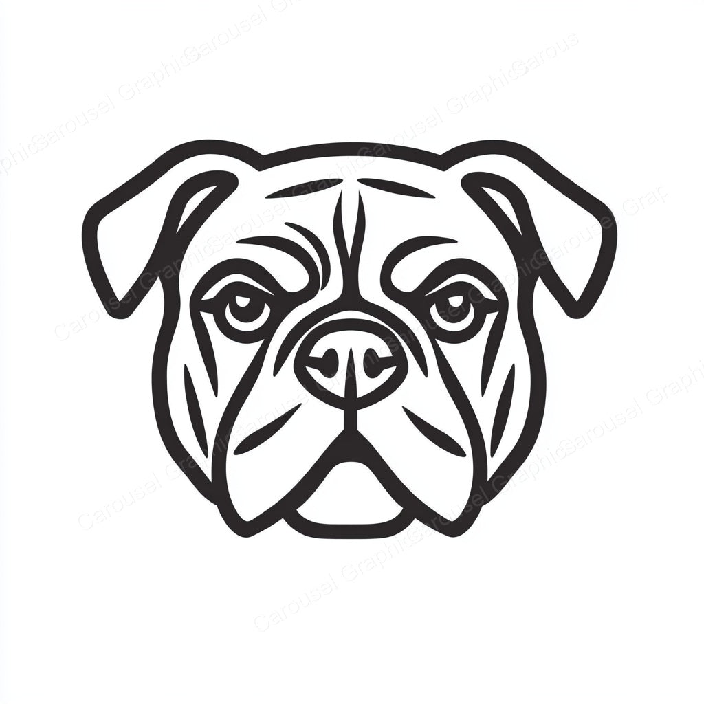 Bulldog Vector Graphic preview