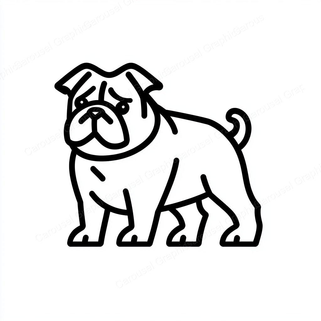 Bulldog Vector Graphic preview